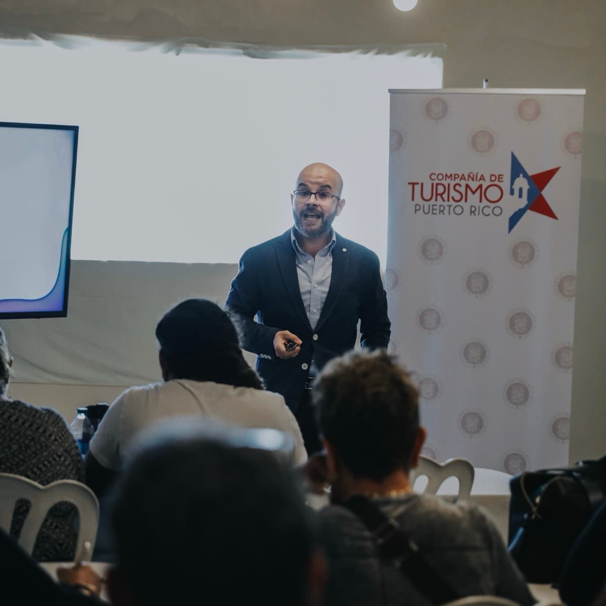 Speaking at a tourism industry forum